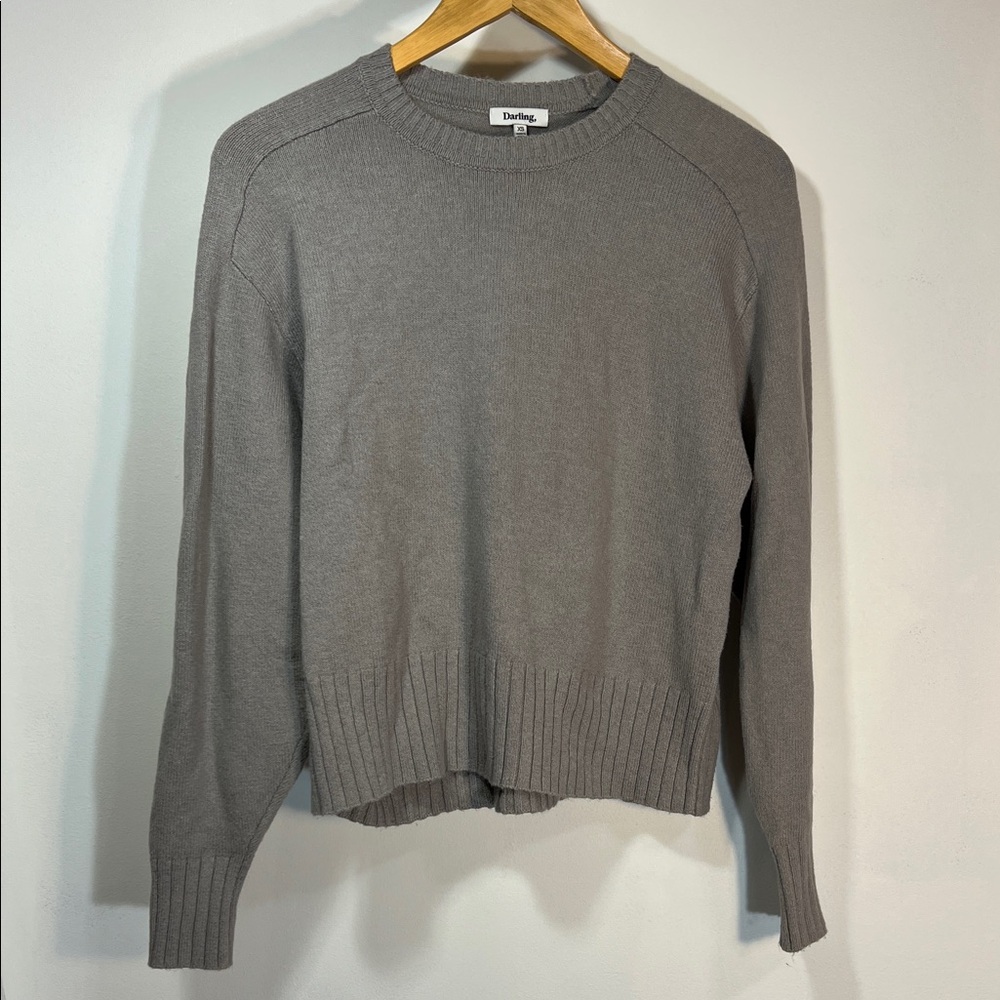 Darling Soft Gray Knit Top